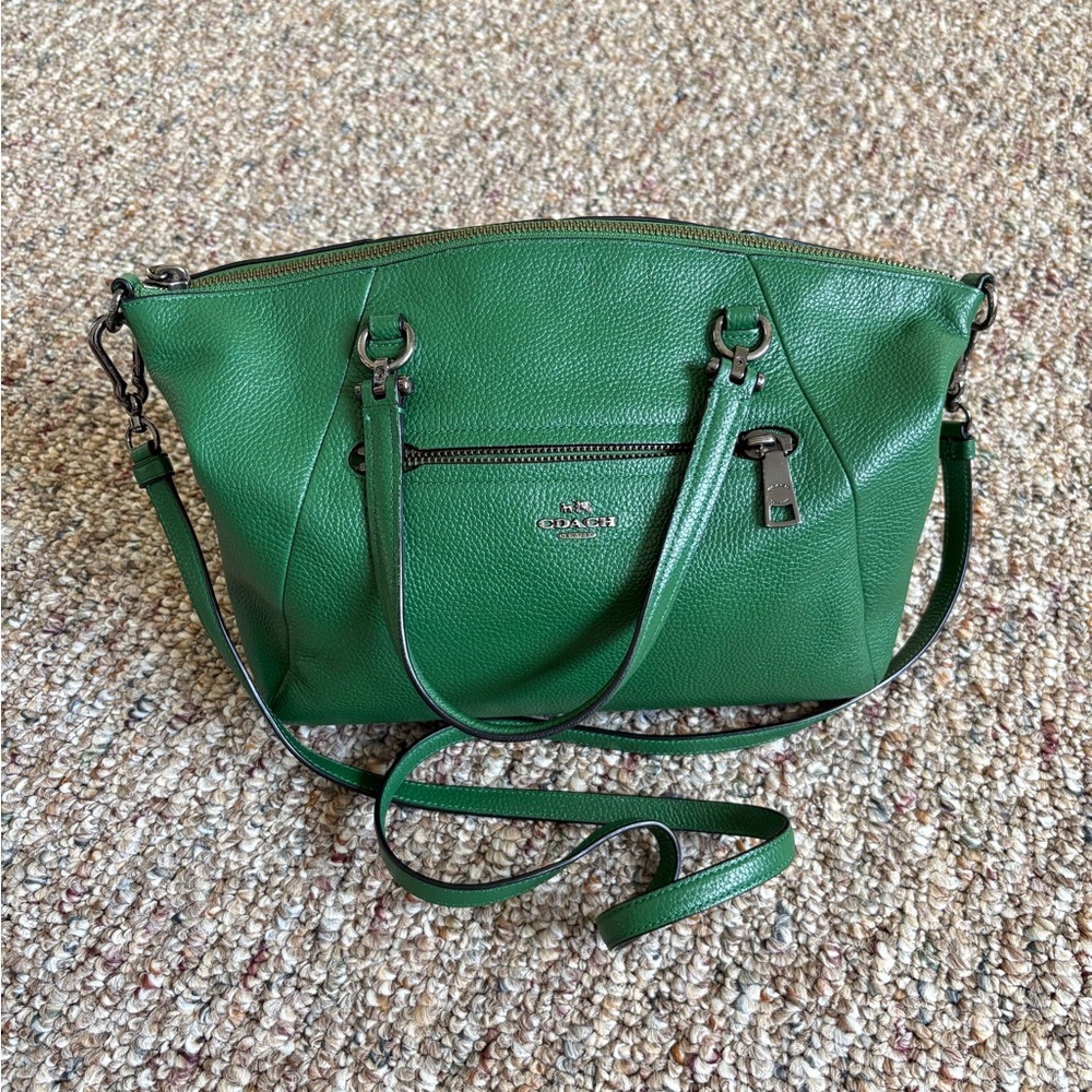Coach Green Leather Women's Bag